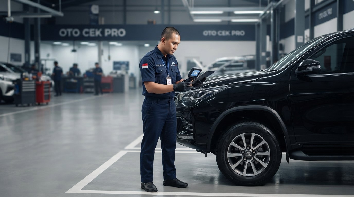 Inspector Oto Cek Pro memeriksa SUV